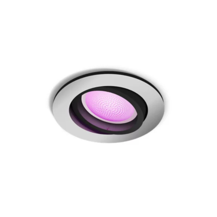 Philips Hue Centura Recessed Spotlight | Smart RGBW | 350lm Silver